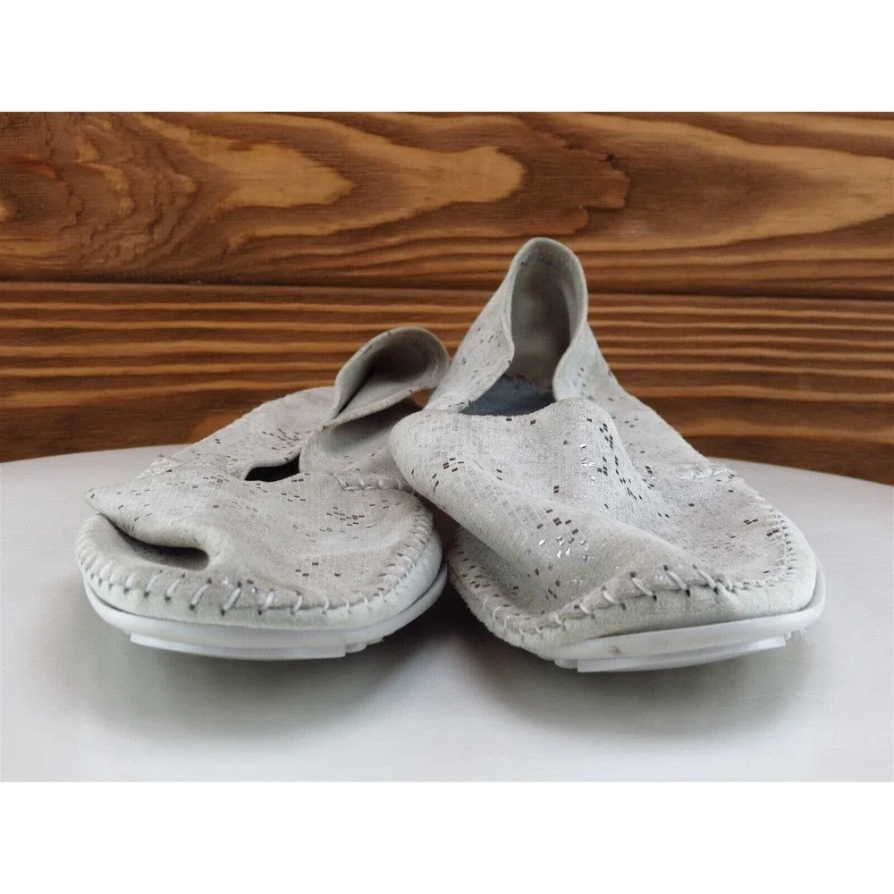 Aerobics Size 40‎ Ballet Shoes Gray Leather Women M